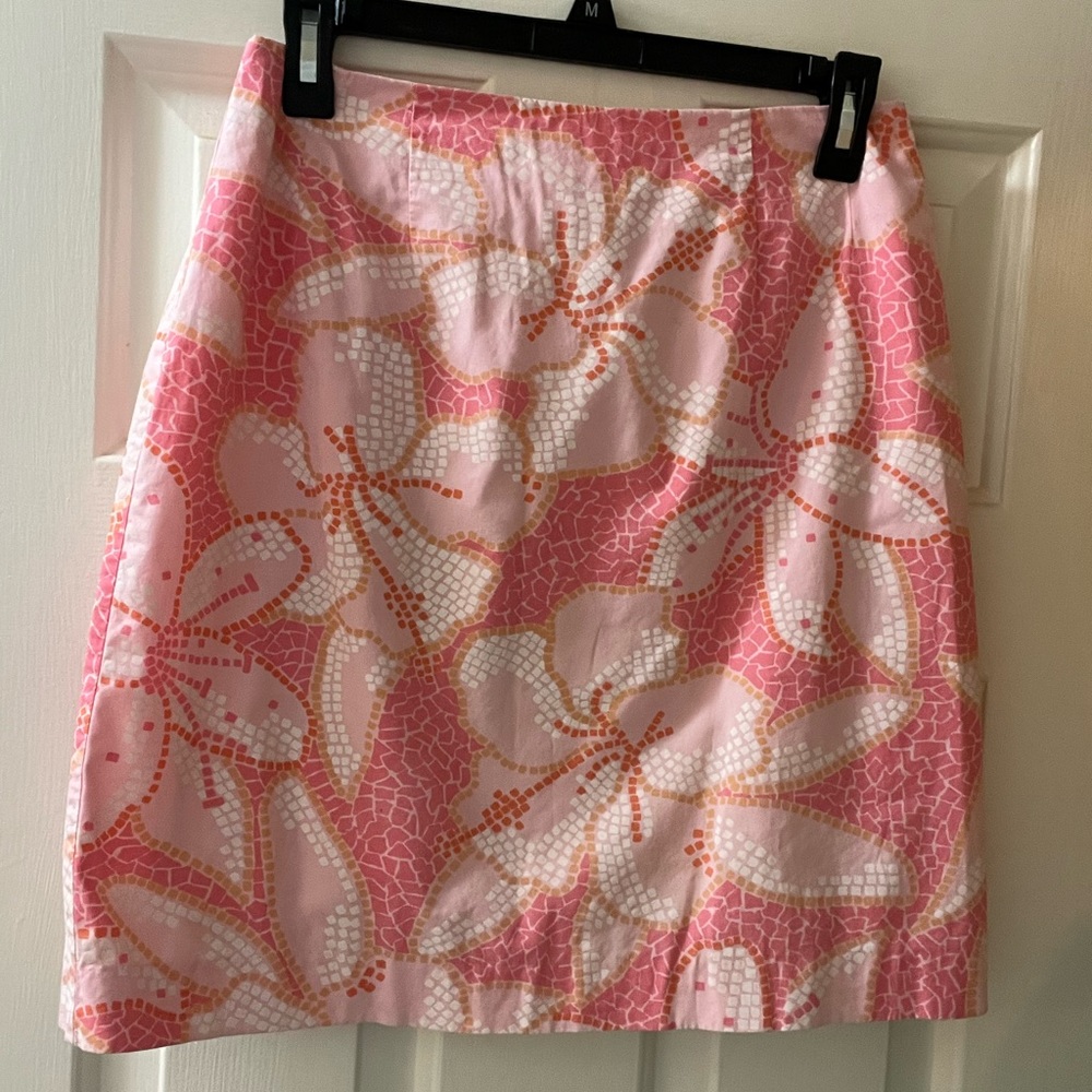 Vintage Lilly Pulitzer Skirt Size 8- Hawaiian Flower